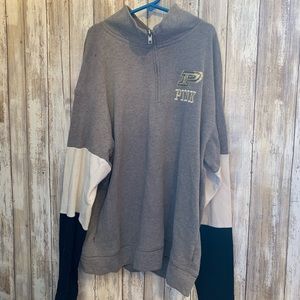 Purdue Boilers half zip Pink jacket